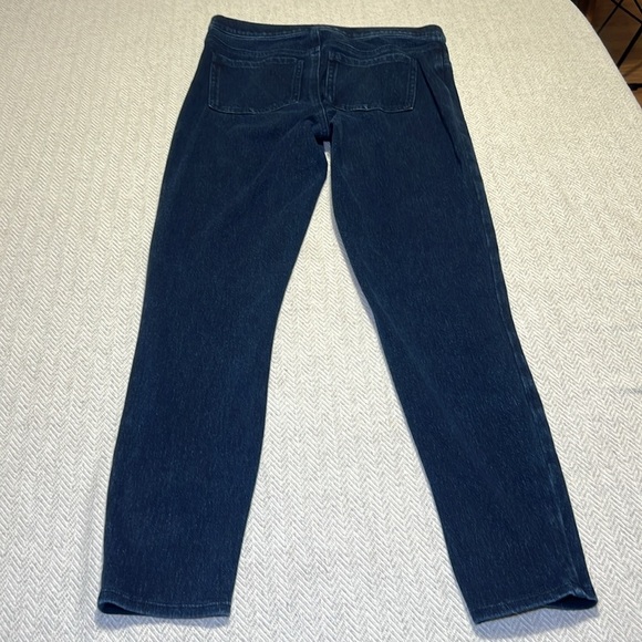 SPANX Navy Blue Pull on Skinny Jeans. Size Medium - Picture 3 of 12